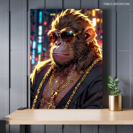 تابلو گوریل خفن Angry gorilla