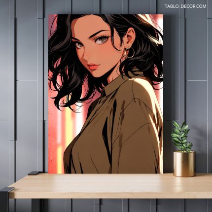 تابلو دختر دوست داشتنی lovely girl