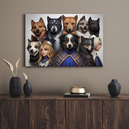 تابلو سگ های وفادار Loyal dogs