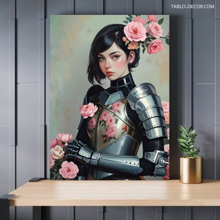 تابلو دختر جنگجو warrior girl