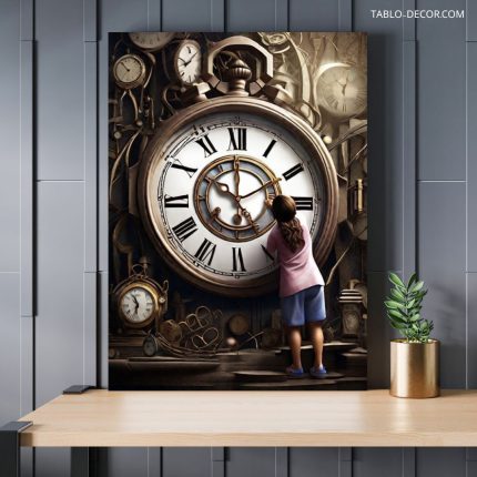 تابلو ساعت عظیم huge clock
