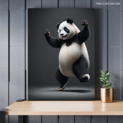 تابلو پاندای خوشحال happy panda
