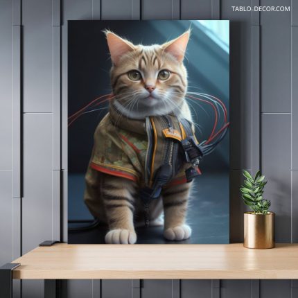 تابلو گربه ملوس fluffy cat