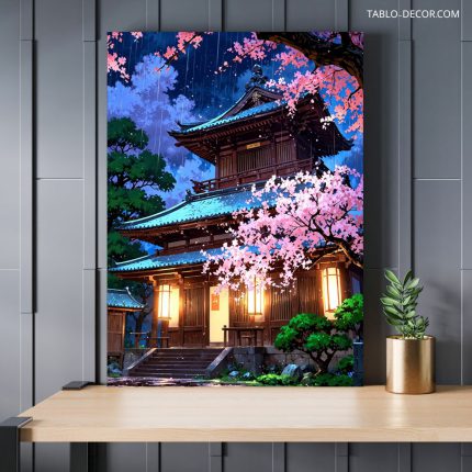 تابلو خونه جنگلی forest house