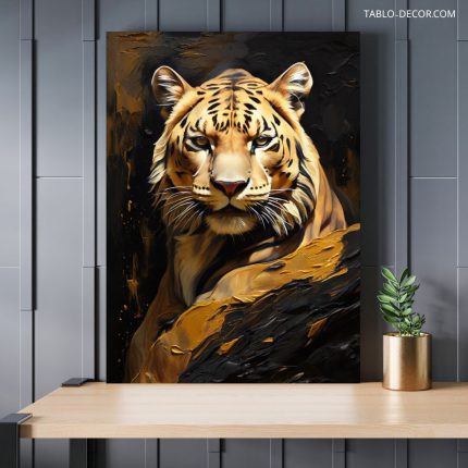 تابلو پلنگ leopard