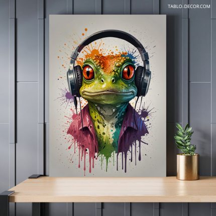 تابلو قورباغه عشق موزیک frog love music