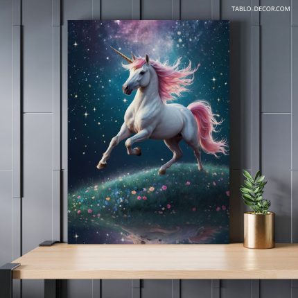 تابلو اسب شاخ دار unicorn