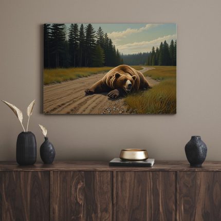 تابلو خرس خسته tired bear