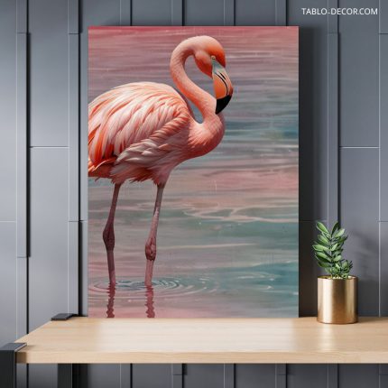 تابلو فلامینگو زیبا Beautiful flamingo