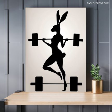 تابلو خرگوش ورزشکار Sports rabbit