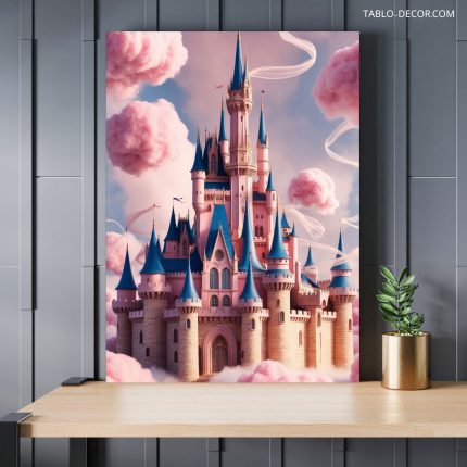 تابلو قلعه صورتی pink castle