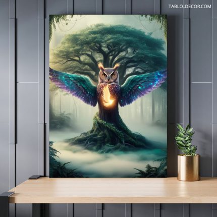 تابلو جغد the owl