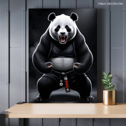 تابلو پاندای ورزشکار Panda athlete