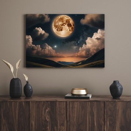 تابلو ماه زیبا beautiful moon