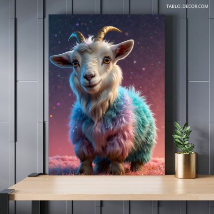 تابلو بز بامزه funny goat
