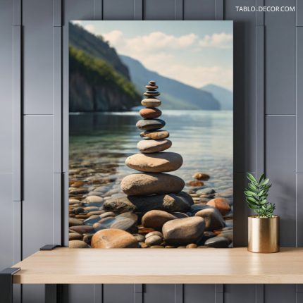 تابلو سنگ های کنار دریا Seaside rocks