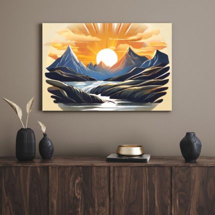 تابلو آفتاب نورانی bright sun