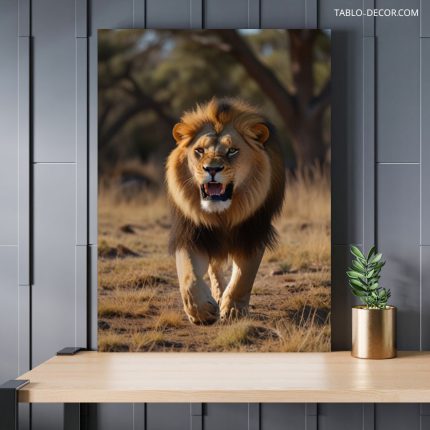 تابلو شیر قوی strong lion