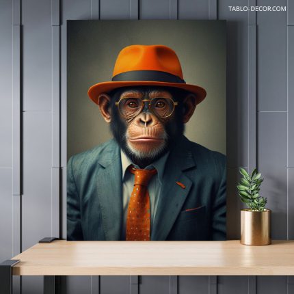 تابلو میمون the monkey