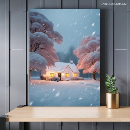تابلو خانه ی برفی Snow house