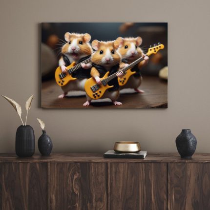 تابلو سنجاب های نوازنده Musician squirrels