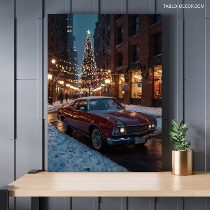 تابلو ماشین در خیابان Car on the street
