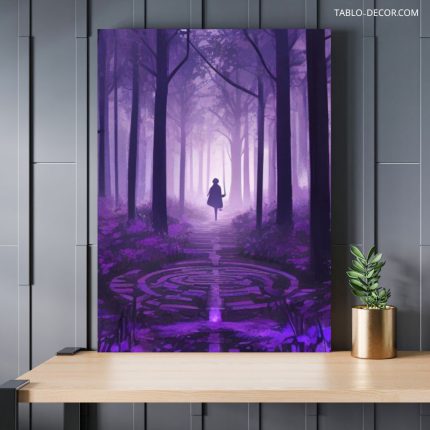 تابلو جنگل بنفش رنگ Purple forest