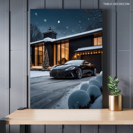 تابلو ماشین پارک شده The car is parked