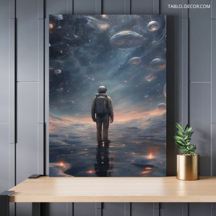 تابلو پسری در فضا A boy in space