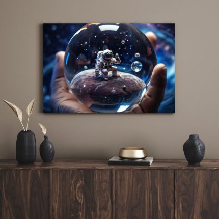تابلو فضانورد در گوی Astronaut in the sphere