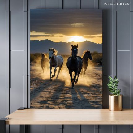 تابلو اسب های قوی Strong horses