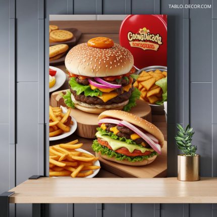 تابلو برگر burger