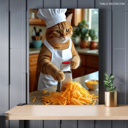 تابلو گربه آشپز The cook cat