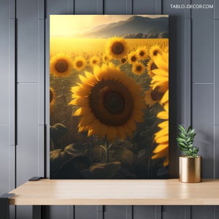 تابلو گل آفتاب گردون sunflower
