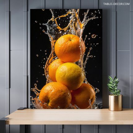 تابلو پرتغال های خوش طعم Delicious oranges