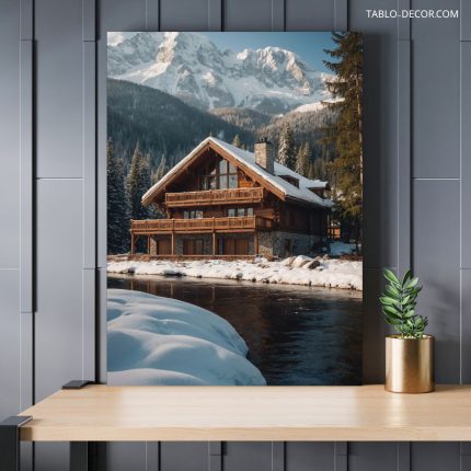 تابلو خانه جنگلی forest house