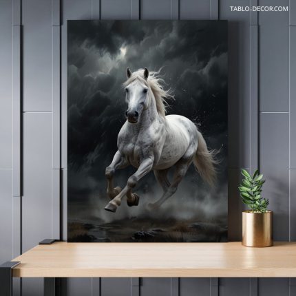 تابلو اسب سفید white horse