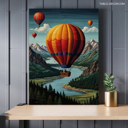 تابلو بالن در آسمان Balloons in the sky