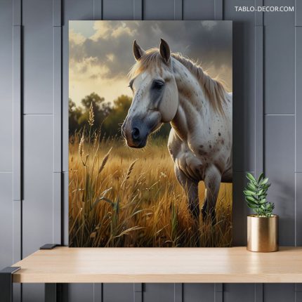 تابلو اسب تنها lonely horse
