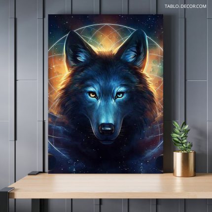 تابلو گرگ the wolf