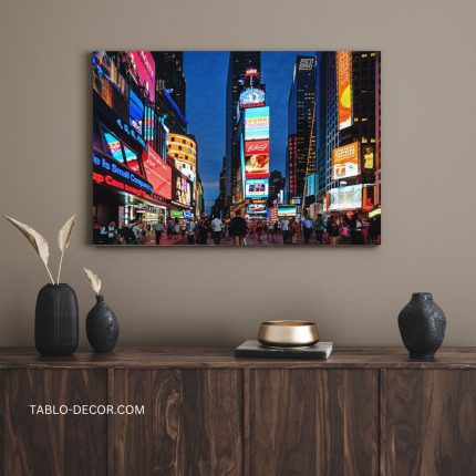 تابلو نیویورک در شب New York at night