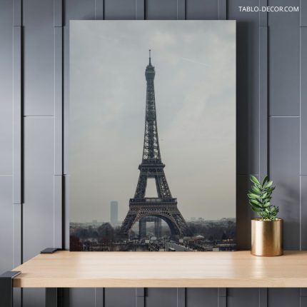 تابلو برج ایفل سیاه و سفید Eiffel Tower black and white