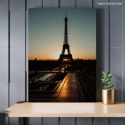 تابلو برج ایفل در غروب آفتاب Eiffel Tower at sunset