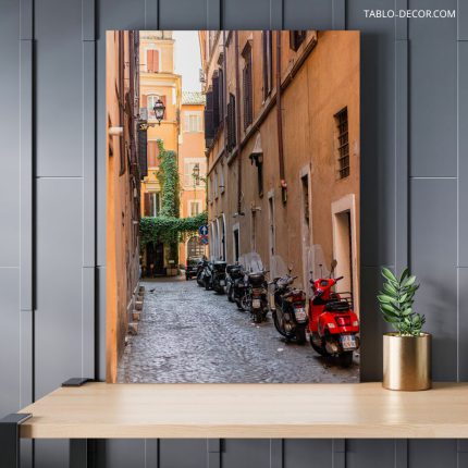 تابلو کوچه های رم The streets of Rome