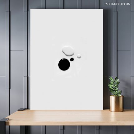 تابلو مینیمال سیاه و سفید Minimalist black and white