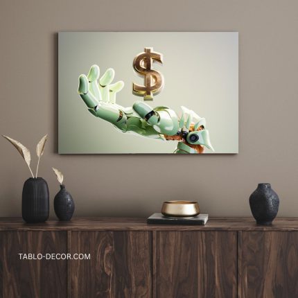 تابلو دلار و هوش مصنوعی Dollars and artificial intelligence