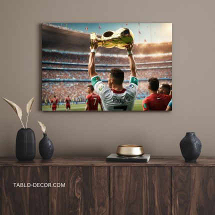 تابلو رونالدو قهرمان جام Ronaldo, the champion of the cup