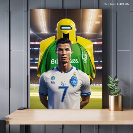 تابلو رونالدو بازیکن حرفه ای Ronaldo is a professional player