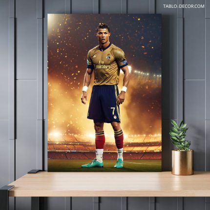 تابلو رونالدو در زمین بازی Ronaldo on the field