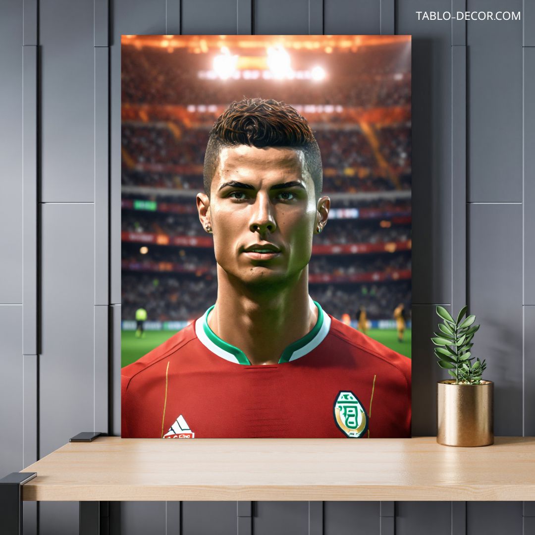 TD 4177 jpg تابلو چهره رونالدو Ronaldo's face